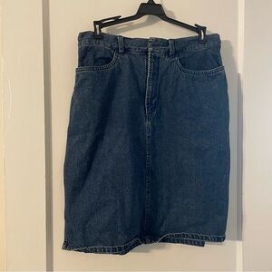 LL Bean Denim Skirt